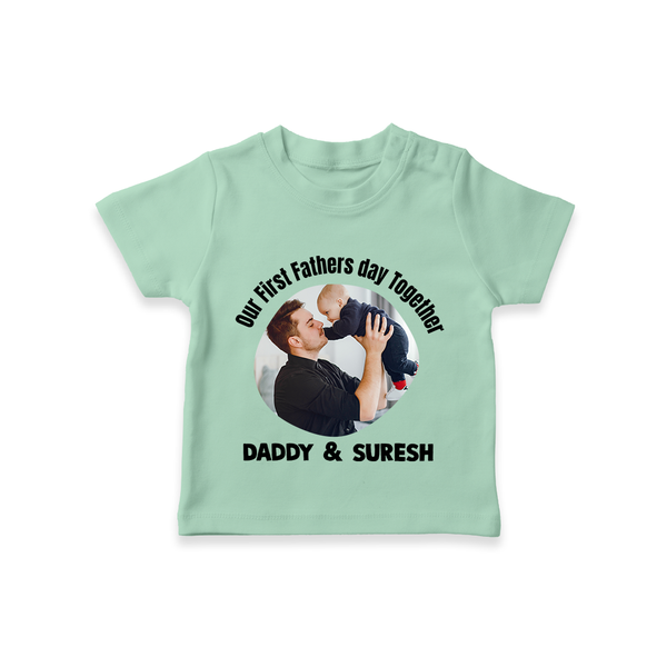 Custom Baby TSHIRT  Best Buddies for Life   - MINT GREEN - 0-5 Months Old (Chest 17")