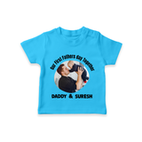 Custom Baby TSHIRT  Best Buddies for Life   - SKY BLUE - 0-5 Months Old (Chest 17")