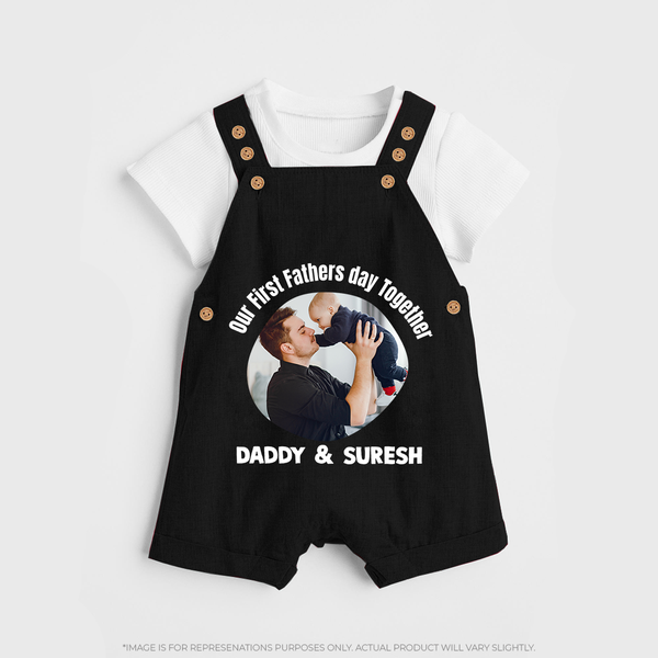 Custom Baby dungaree  Best Buddies for Life   - BLACK - 0 - 5 Months Old (Chest 18")