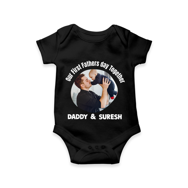 Custom Baby Romper – Best Buddies for Life  Onesie - BLACK - New Born (Chest 14")