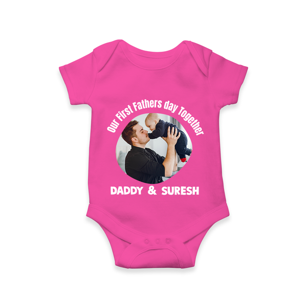 Custom Baby Romper – Best Buddies for Life  Onesie - HOT PINK - New Born (Chest 14")