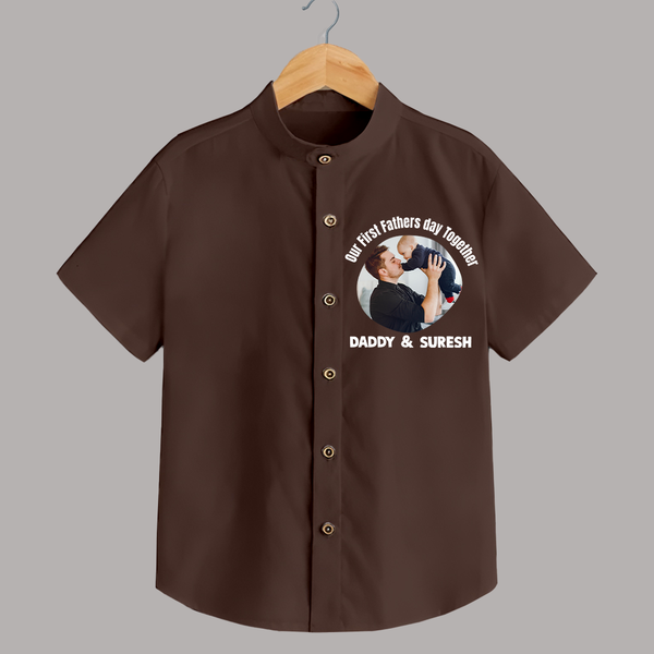 Custom Baby shirt  Best Buddies for Life   - CHOCOLATE BROWN - 0 - 6 Months Old (Chest 23")