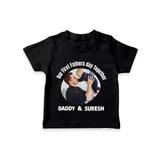 Custom Baby TSHIRT  Best Buddies for Life   - BLACK - 0-5 Months Old (Chest 17")