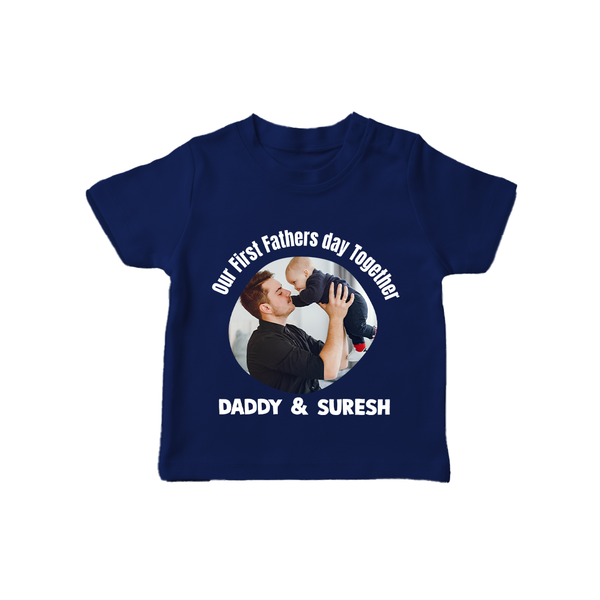 Custom Baby TSHIRT  Best Buddies for Life   - NAVY BLUE - 0-5 Months Old (Chest 17")