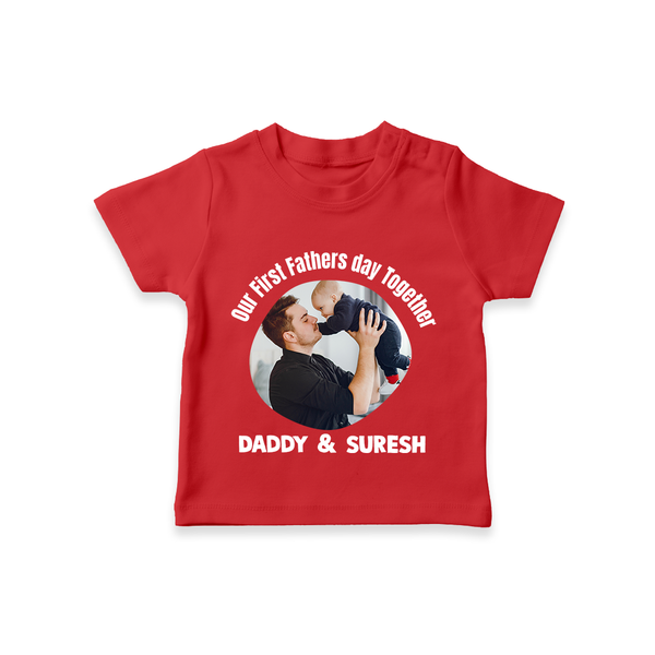 Custom Baby TSHIRT  Best Buddies for Life   - RED - 0-5 Months Old (Chest 17")