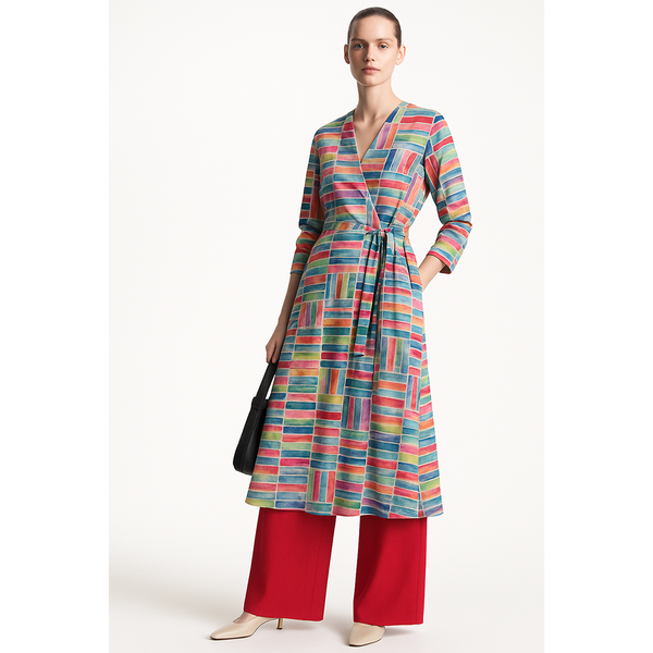 Wrap-style Georgette Coord