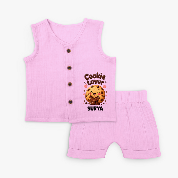 Cookie Lover Cute Foodie Jabla Set - BABY PINK - 0 - 3 Months Old (Chest 9.8")