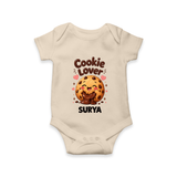 Cookie Lover Cute Foodie Romper - IVORY - New Born (Chest 14")