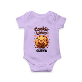 Cookie Lover Cute Foodie Romper - LILAC - New Born (Chest 14")