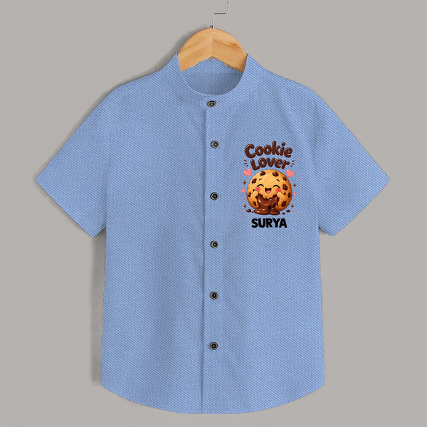Cookie Lover Cute Foodie Shirt - SKY BLUE - 0 - 6 Months Old (Chest 23")