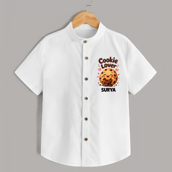 Cookie Lover Cute Foodie Shirt - WHITE - 0 - 6 Months Old (Chest 23")