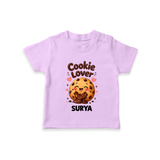 Cookie Lover Cute Foodie Tshirt - LILAC - 0-5 Months Old (Chest 17")