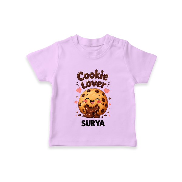 Cookie Lover Cute Foodie Tshirt - LILAC - 0-5 Months Old (Chest 17")
