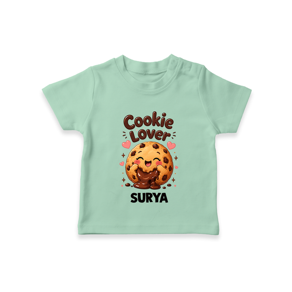 Cookie Lover Cute Foodie Tshirt - MINT GREEN - 0-5 Months Old (Chest 17")