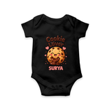 Cookie Lover Cute Foodie Romper - BLACK - New Born (Chest 14")