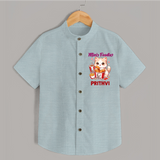 Mini Foodie Cat Lover Shirt - ARCTIC BLUE - 0 - 6 Months Old (Chest 23")