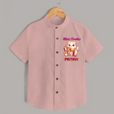 Mini Foodie Cat Lover Shirt - PEACH - 0 - 6 Months Old (Chest 23")