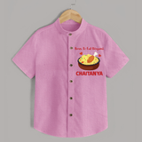 Born To Eat Biryani Shirt - BABY PINK - 0 - 6 Months Old (Chest 23")