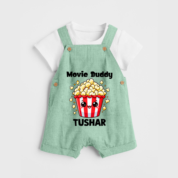 Movie Buddy Popcorn Dungaree - MINT GREEN - 0 - 5 Months Old (Chest 18")