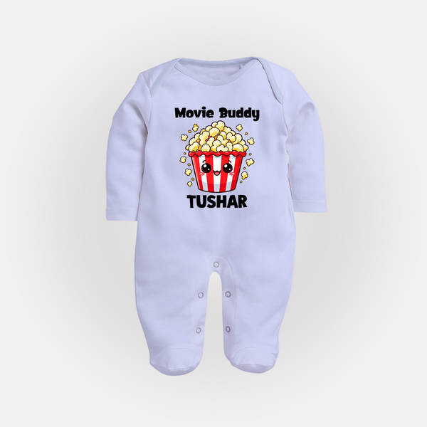 Movie Buddy Popcorn Full body suit - BABY BLUE - New Born (Chest 7.5")