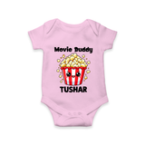 Movie Buddy Popcorn Romper - BABY PINK - New Born (Chest 14")