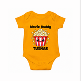 Movie Buddy Popcorn Romper - CHROME YELLOW - New Born (Chest 14")