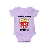 Movie Buddy Popcorn Romper - LILAC - New Born (Chest 14")