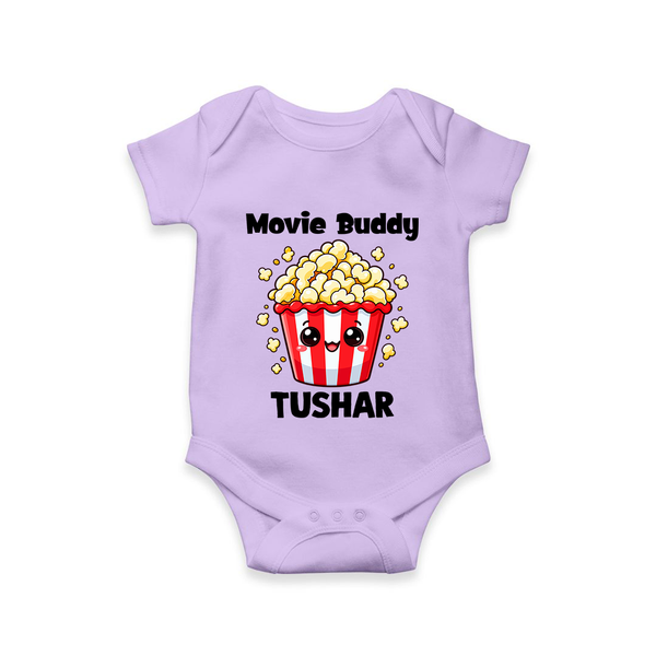 Movie Buddy Popcorn Romper - LILAC - New Born (Chest 14")