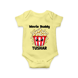 Movie Buddy Popcorn Romper - PASTEL YELLOW - New Born (Chest 14")