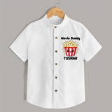Movie Buddy Popcorn Shirt - WHITE - 0 - 6 Months Old (Chest 23")