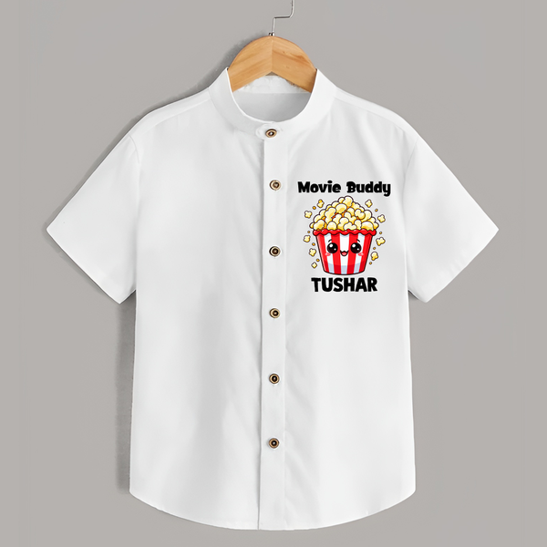 Movie Buddy Popcorn Shirt - WHITE - 0 - 6 Months Old (Chest 23")