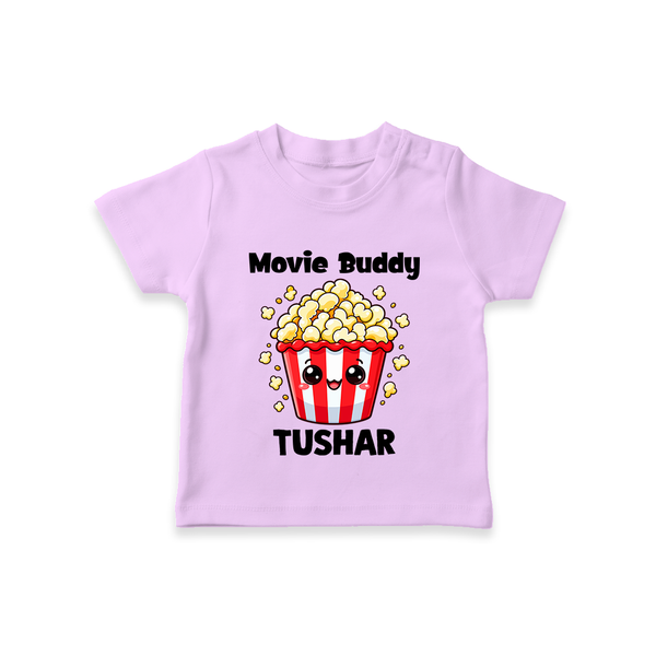 Movie Buddy Popcorn Tshirt - LILAC - 0-5 Months Old (Chest 17")
