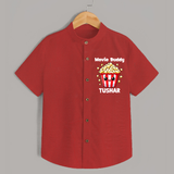 Movie Buddy Popcorn Shirt - RED - 0 - 6 Months Old (Chest 23")