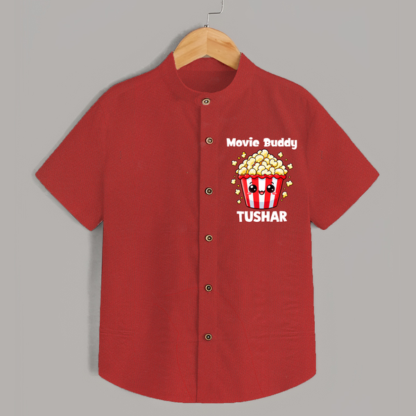 Movie Buddy Popcorn Shirt - RED - 0 - 6 Months Old (Chest 23")