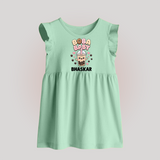 Boba Baby Drink Lover Baby Frock - MINT GREEN - 0 - 3 Months Old (Chest 17")