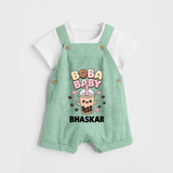 Boba Baby Drink Lover Dungaree - MINT GREEN - 0 - 5 Months Old (Chest 18")