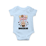 Boba Baby Drink Lover Romper - BABY BLUE - New Born (Chest 14")