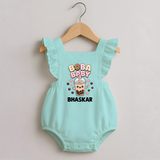 Boba Baby Drink Lover Romper Frock - MINT GREEN - 0 - 3 Months Old (Chest 19")