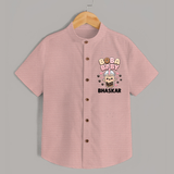 Boba Baby Drink Lover Shirt - PEACH - 0 - 6 Months Old (Chest 23")