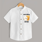 Just Idling South Indian Food Shirt - WHITE - 0 - 6 Months Old (Chest 23")