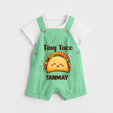 Tiny Taco Foodie Dungaree - GREEN - 0 - 5 Months Old (Chest 18")