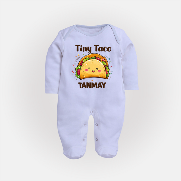 Tiny Taco Foodie Full body suit - BABY BLUE - New Born (Chest 7.5")