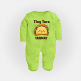 Tiny Taco Foodie Full body suit - LIME GREEN - New Born (Chest 7.5")