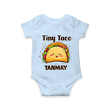 Tiny Taco Foodie Romper - BABY BLUE - New Born (Chest 14")