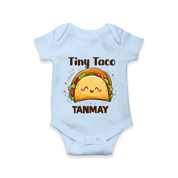 Tiny Taco Foodie Romper - BABY BLUE - New Born (Chest 14")