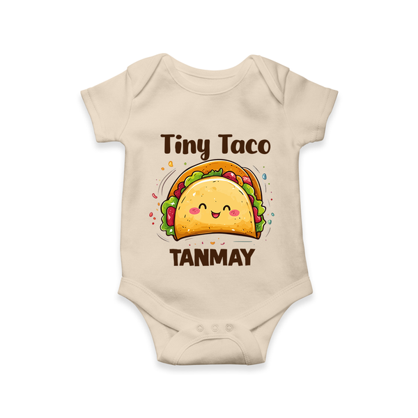 Tiny Taco Foodie Romper - IVORY - New Born (Chest 14")