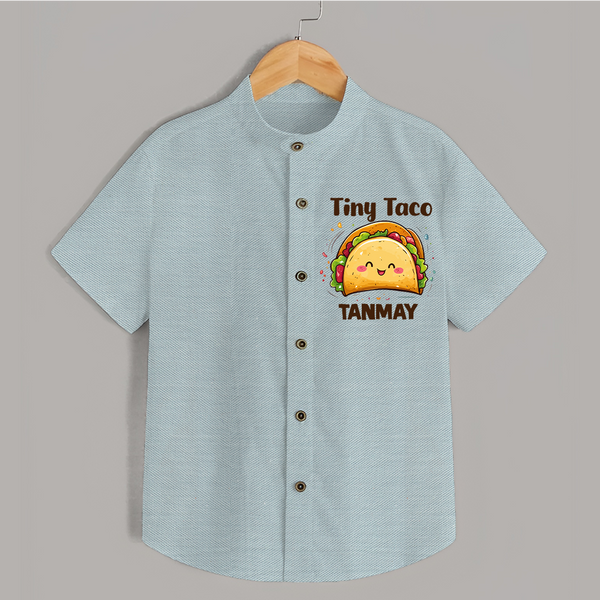 Tiny Taco Foodie Shirt - ARCTIC BLUE - 0 - 6 Months Old (Chest 23")