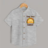 Tiny Taco Foodie Shirt - GREY - 0 - 6 Months Old (Chest 23")