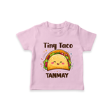 Tiny Taco Foodie Tshirt - BABY PINK - 0-5 Months Old (Chest 17")