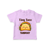 Tiny Taco Foodie Tshirt - LILAC - 0-5 Months Old (Chest 17")